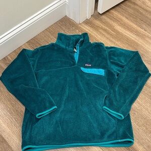 Patagonia Turquoise Fleece Quarter-Zip